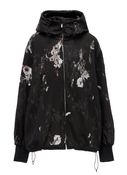 LACE FLOWER PT HIGHNECK HOODY