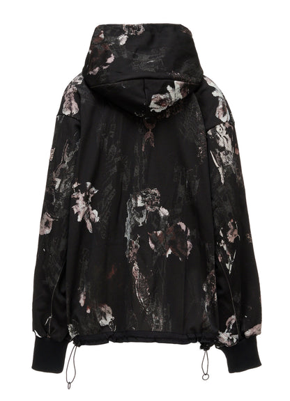 LACE FLOWER PT HIGHNECK HOODY