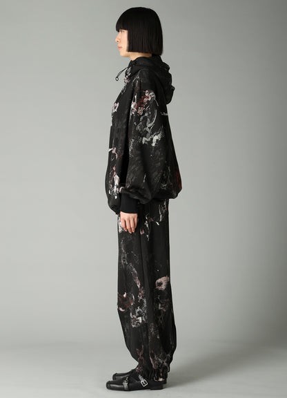 LACE FLOWER PT HIGHNECK HOODY