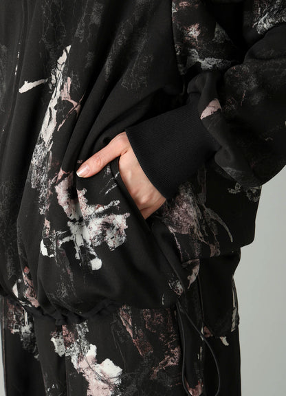 LACE FLOWER PT HIGHNECK HOODY