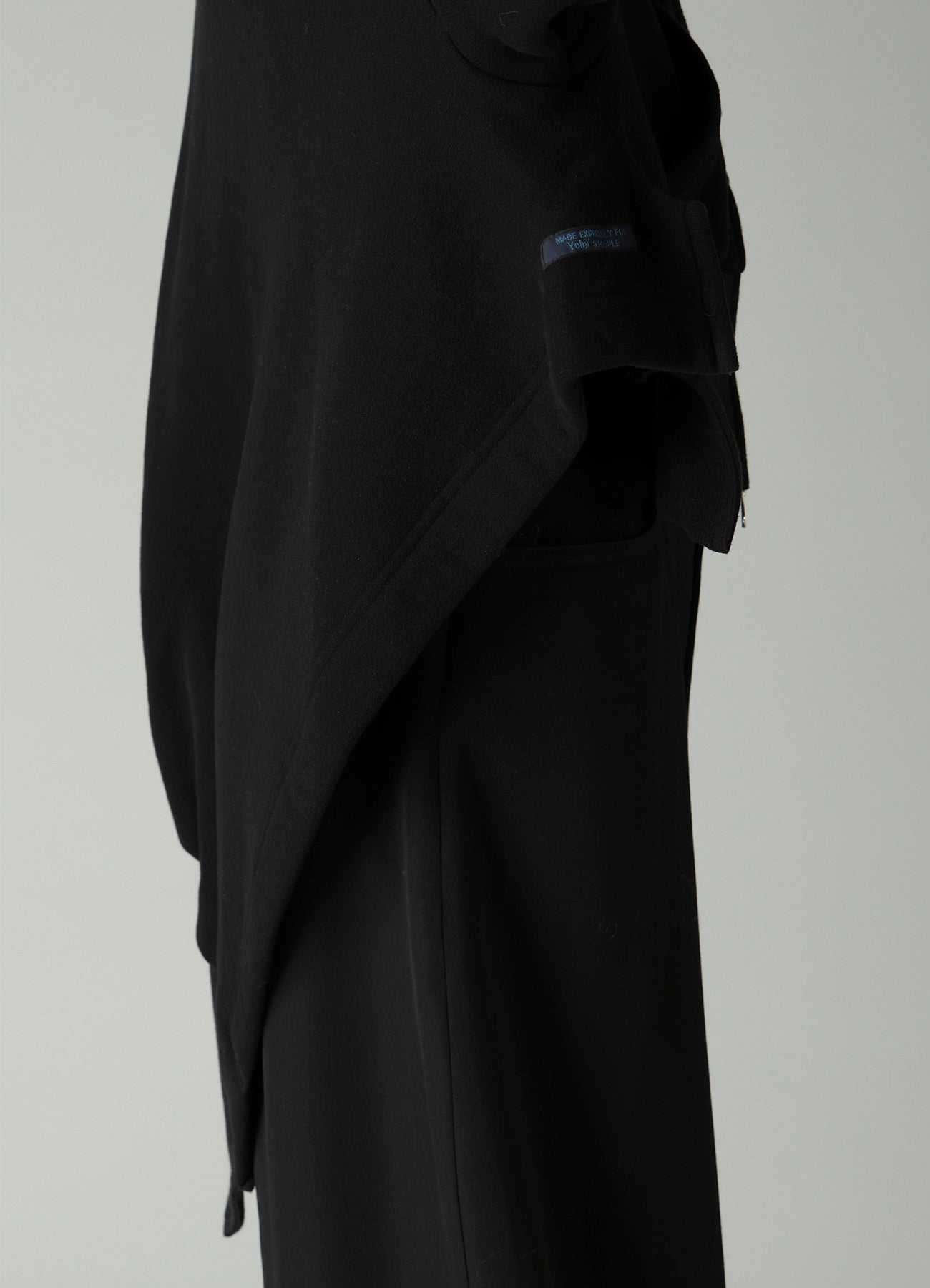 Liy/C BRUSHED FRENCH TERRY UNBALANCED HOODY