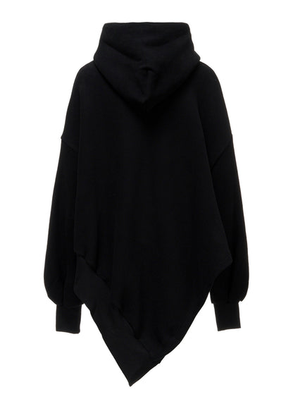 Liy/C BRUSHED FRENCH TERRY UNBALANCED HOODY