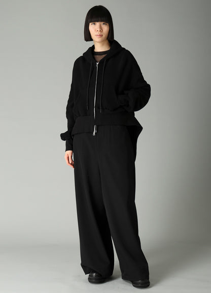 Liy/C BRUSHED FRENCH TERRY UNBALANCED HOODY