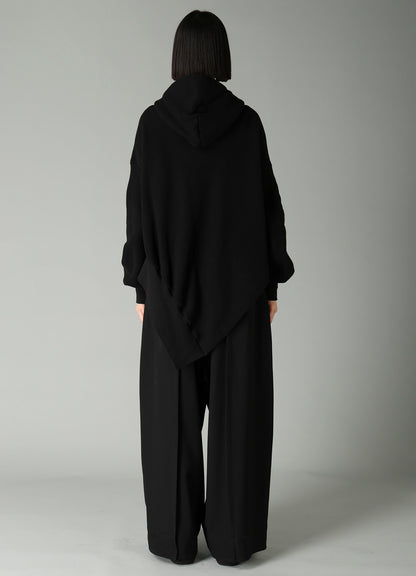 Liy/C BRUSHED FRENCH TERRY UNBALANCED HOODY