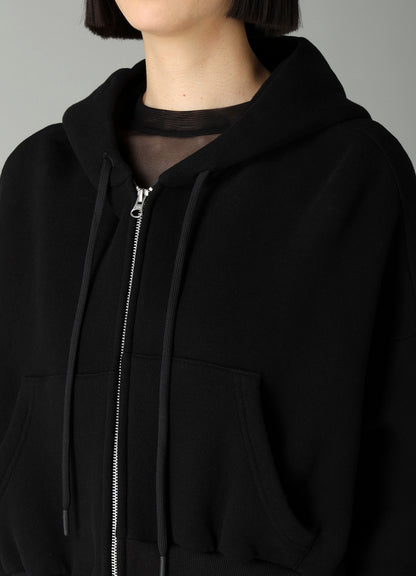 Liy/C BRUSHED FRENCH TERRY UNBALANCED HOODY
