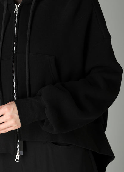 Liy/C BRUSHED FRENCH TERRY UNBALANCED HOODY