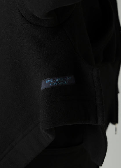 Liy/C BRUSHED FRENCH TERRY UNBALANCED HOODY