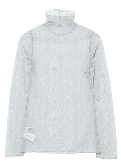 STREACH LACE TURTLENECK