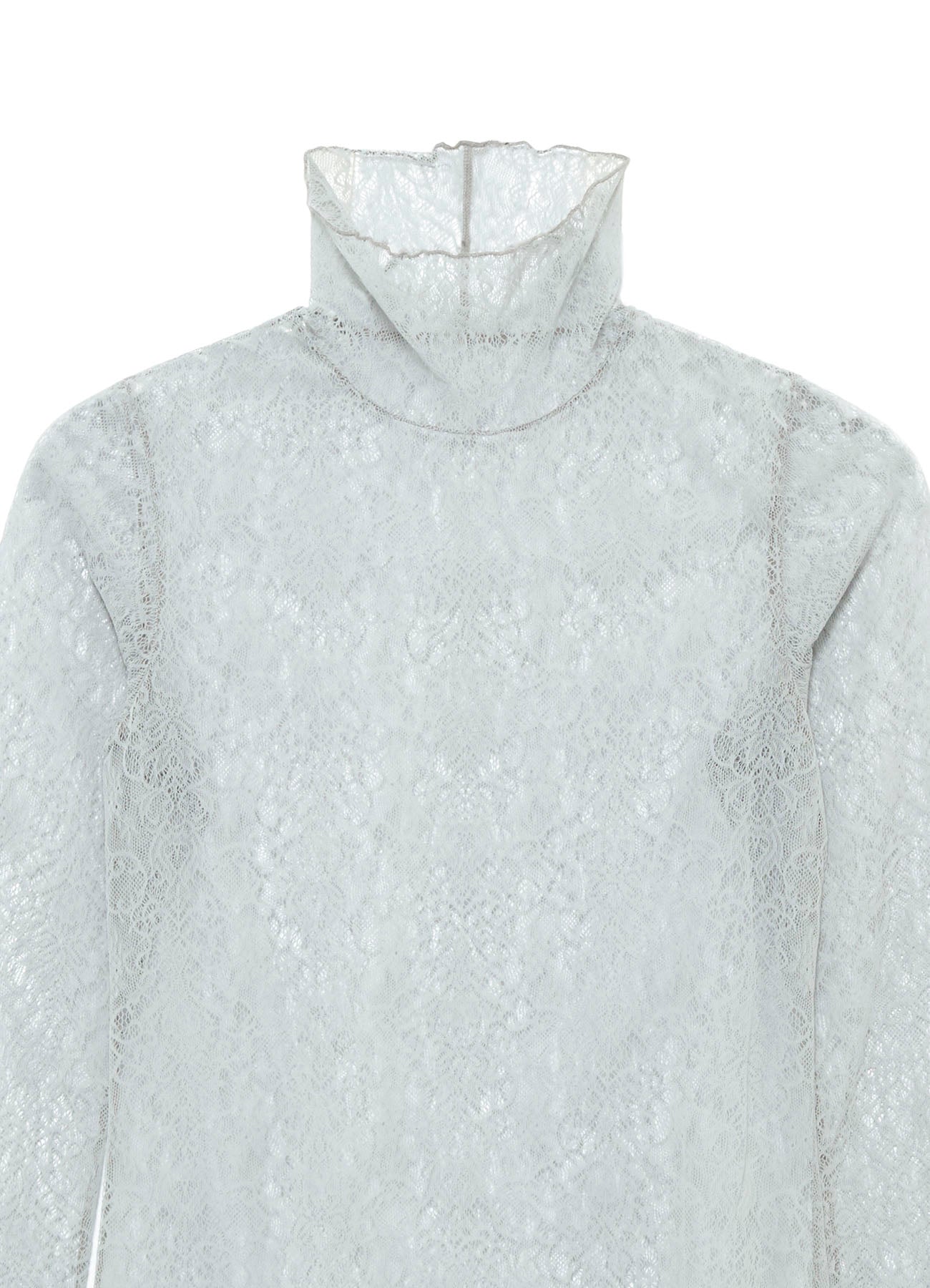 STREACH LACE TURTLENECK