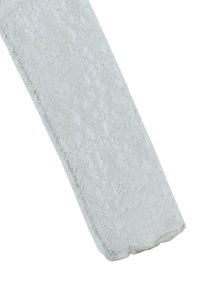 STREACH LACE TURTLENECK