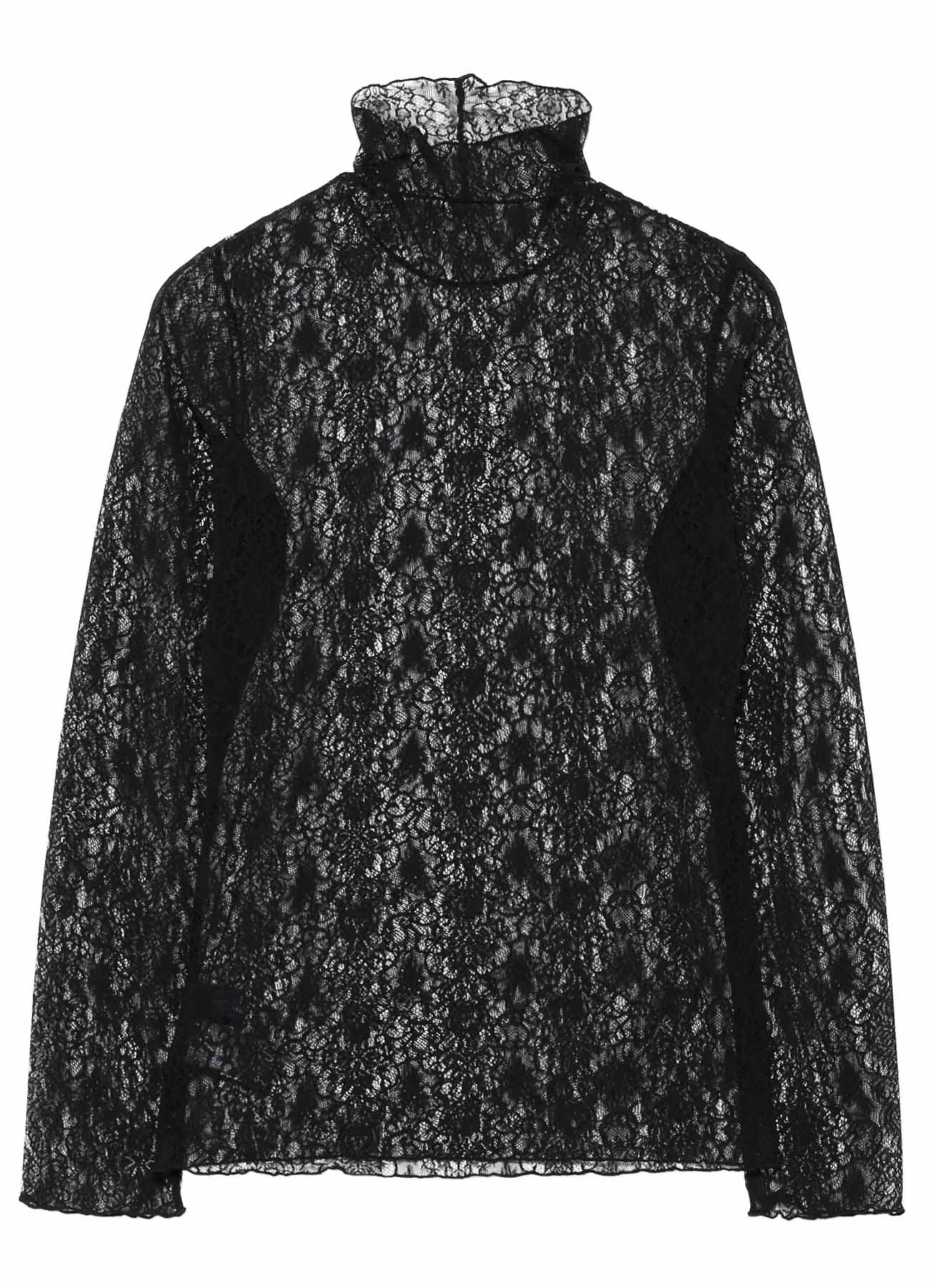 STREACH LACE TURTLENECK – THE SHOP YOHJI YAMAMOTO