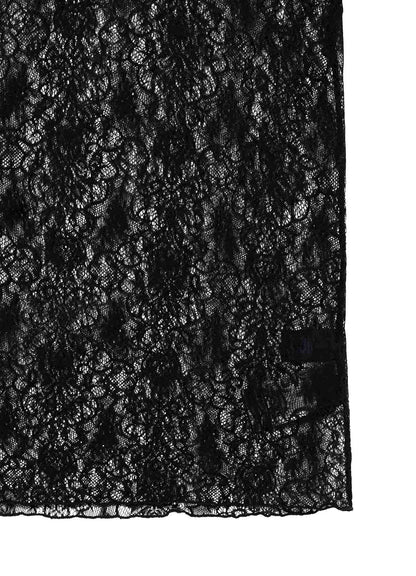 STREACH LACE TURTLENECK
