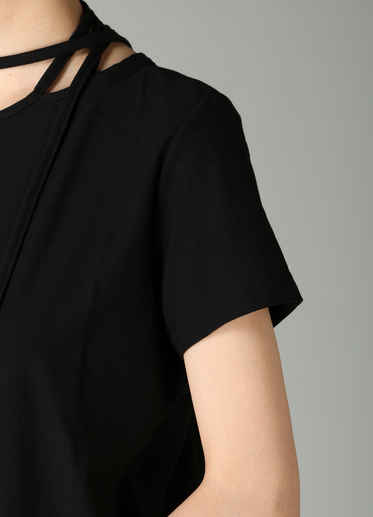 COTTON SINGLE JERSEY BINDER SHORT SLV T