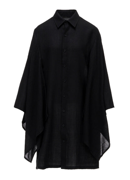 SOFT WOOL KIMONO SLEEVE BLOUSE