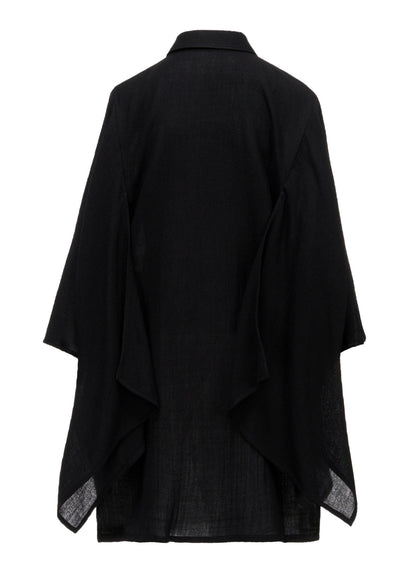 SOFT WOOL KIMONO SLEEVE BLOUSE