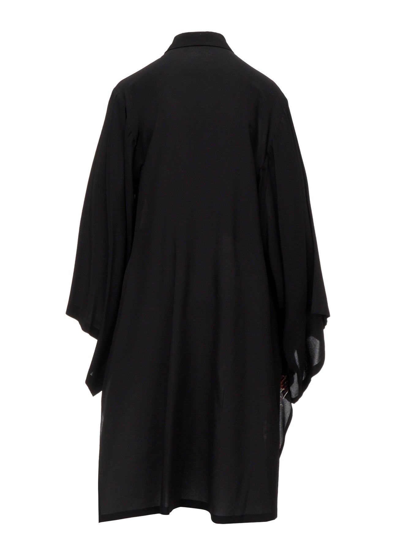 14MOMME DE CHINE PT ASYMMETRIC KIMONO BLOUSE