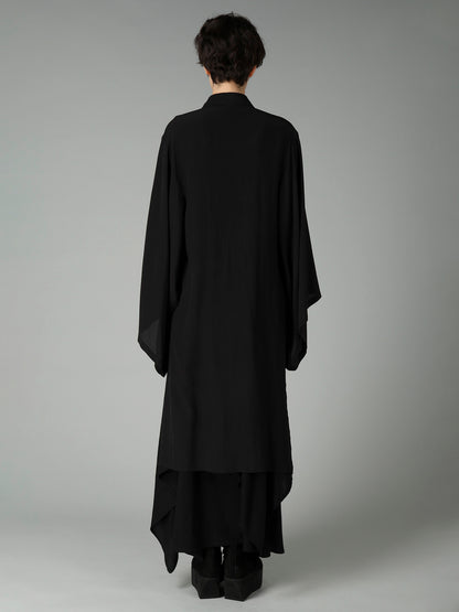 14MOMME DE CHINE PT ASYMMETRIC KIMONO BLOUSE