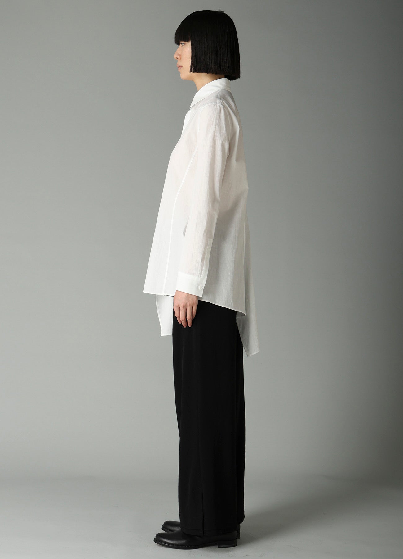 BROAD R PANELED LONG SHIRT