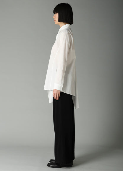BROAD R PANELED LONG SHIRT