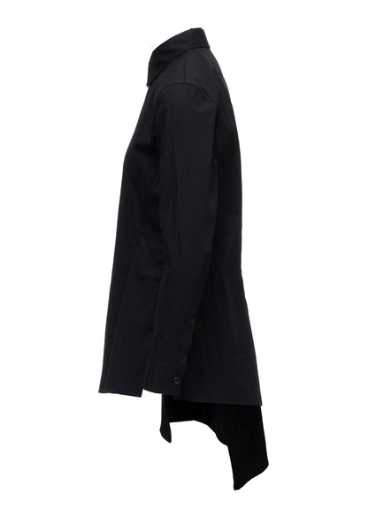 BROAD R PANELED LONG SHIRT