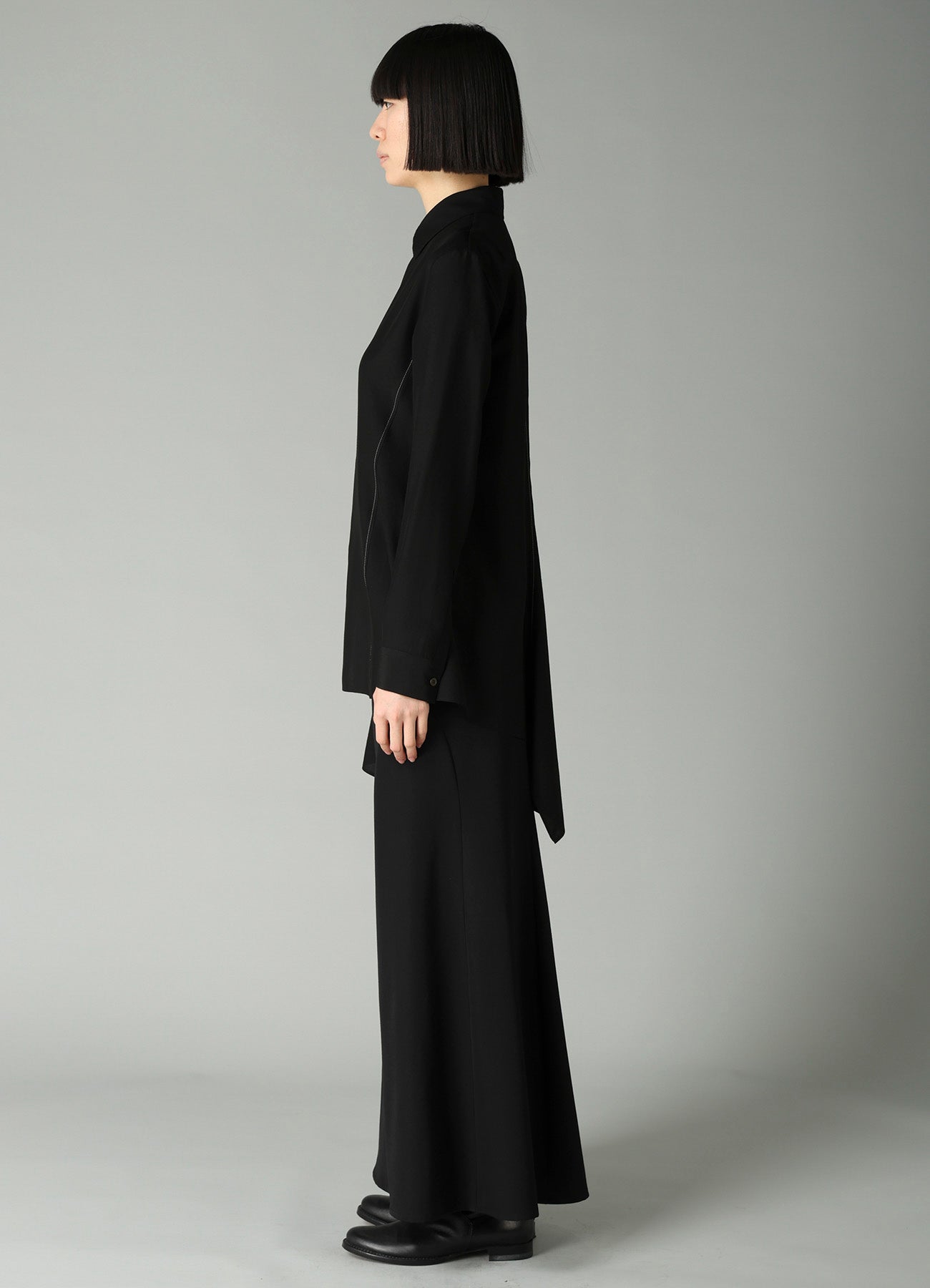 Ry/Si VOILE R PANELED LONG SHIRT