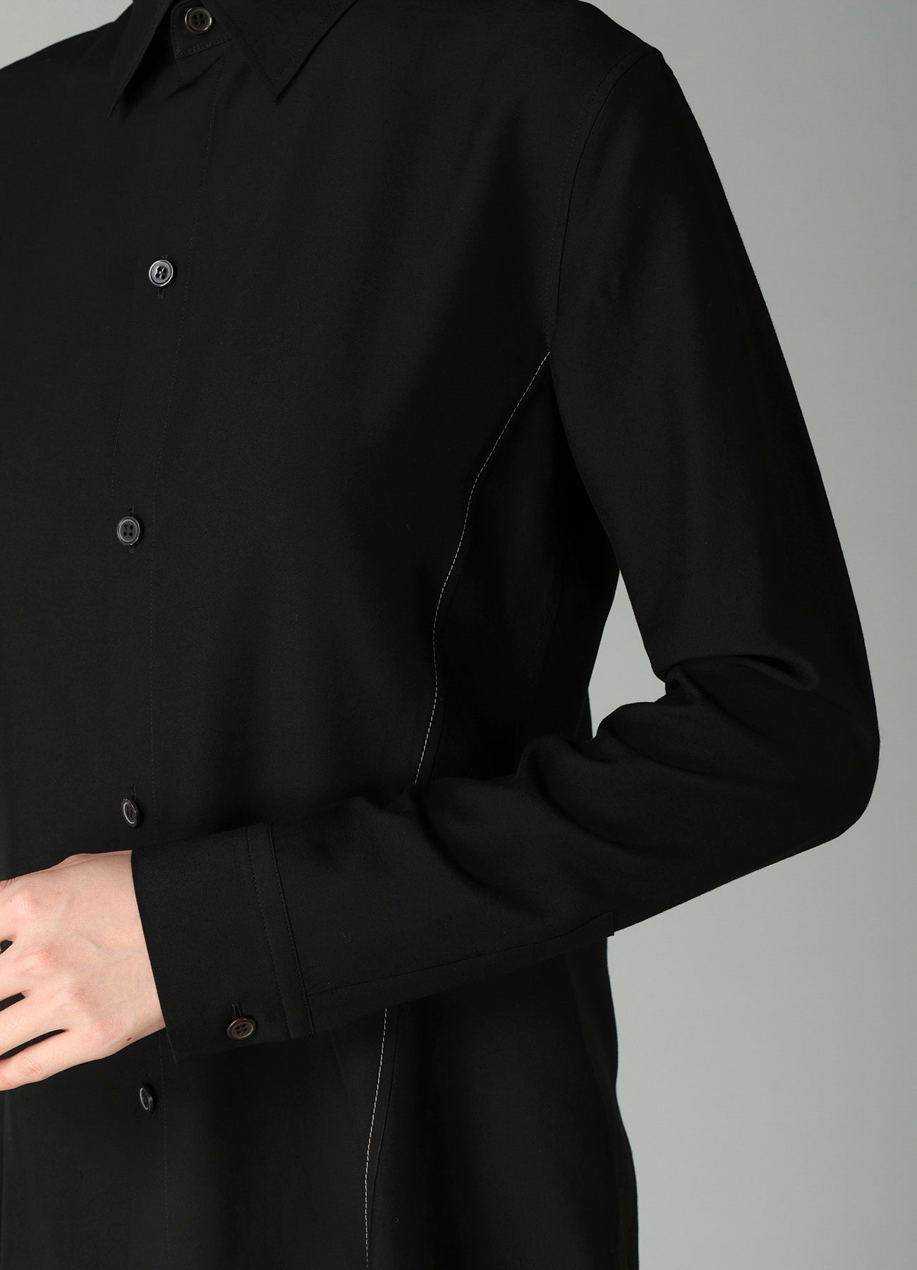 Ry/Si VOILE R PANELED LONG SHIRT