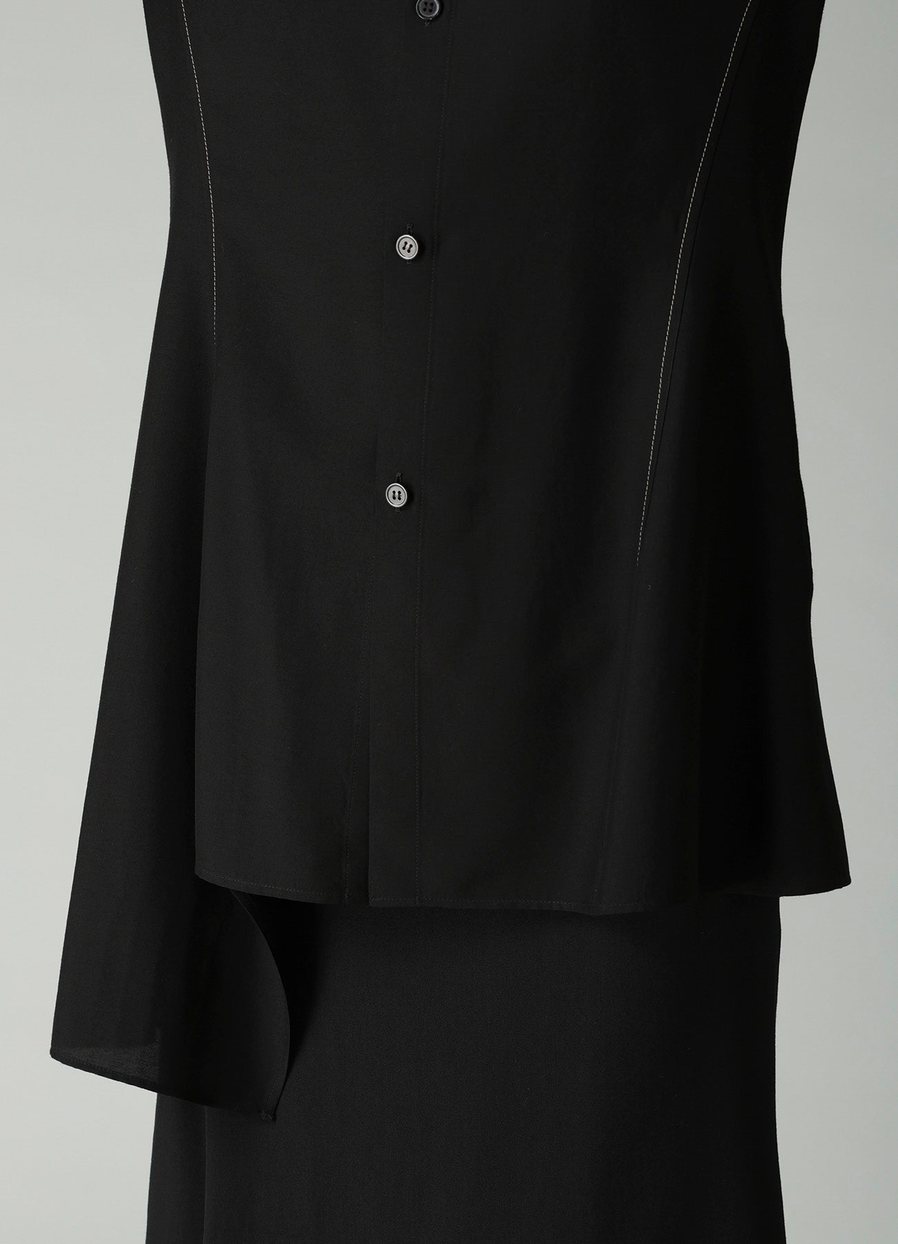 Ry/Si VOILE R PANELED LONG SHIRT