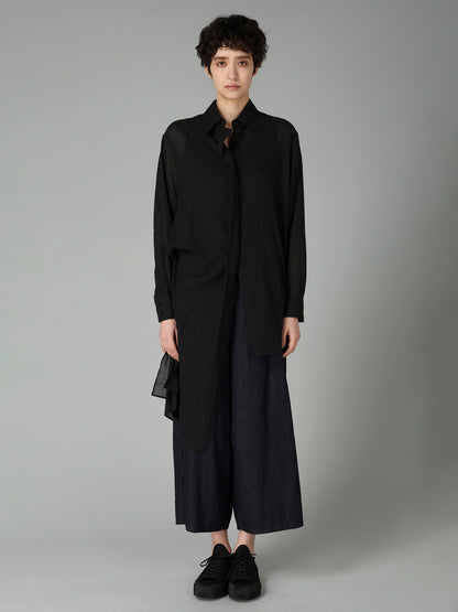 C/Li CATCH WASHER TUCK&DRAPE BLOUSE
