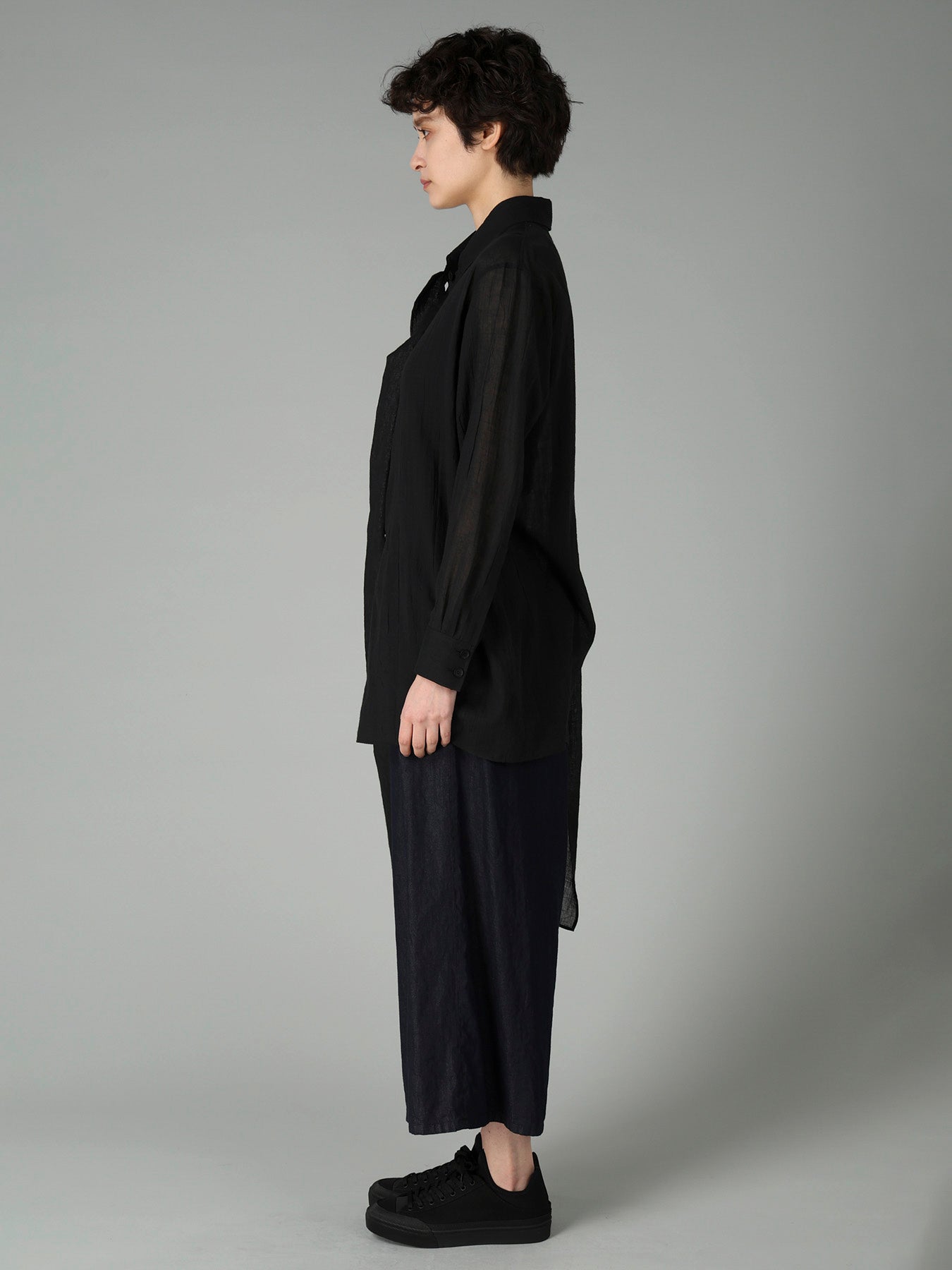 C/Li CATCH WASHER TUCK&DRAPE BLOUSE