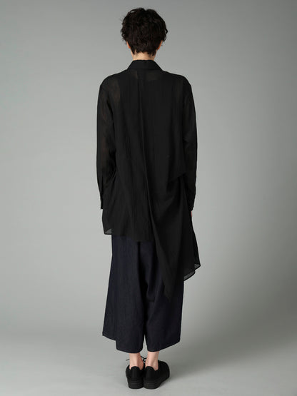 C/Li CATCH WASHER TUCK&DRAPE BLOUSE