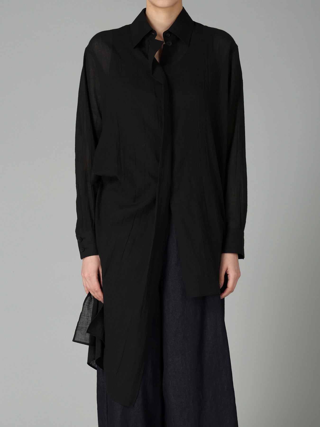 C/Li CATCH WASHER TUCK&DRAPE BLOUSE