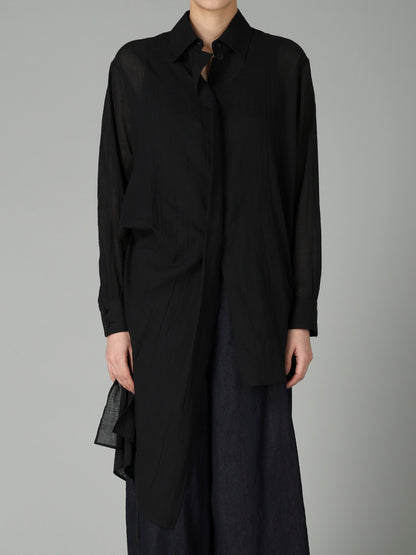 C/Li CATCH WASHER TUCK&DRAPE BLOUSE