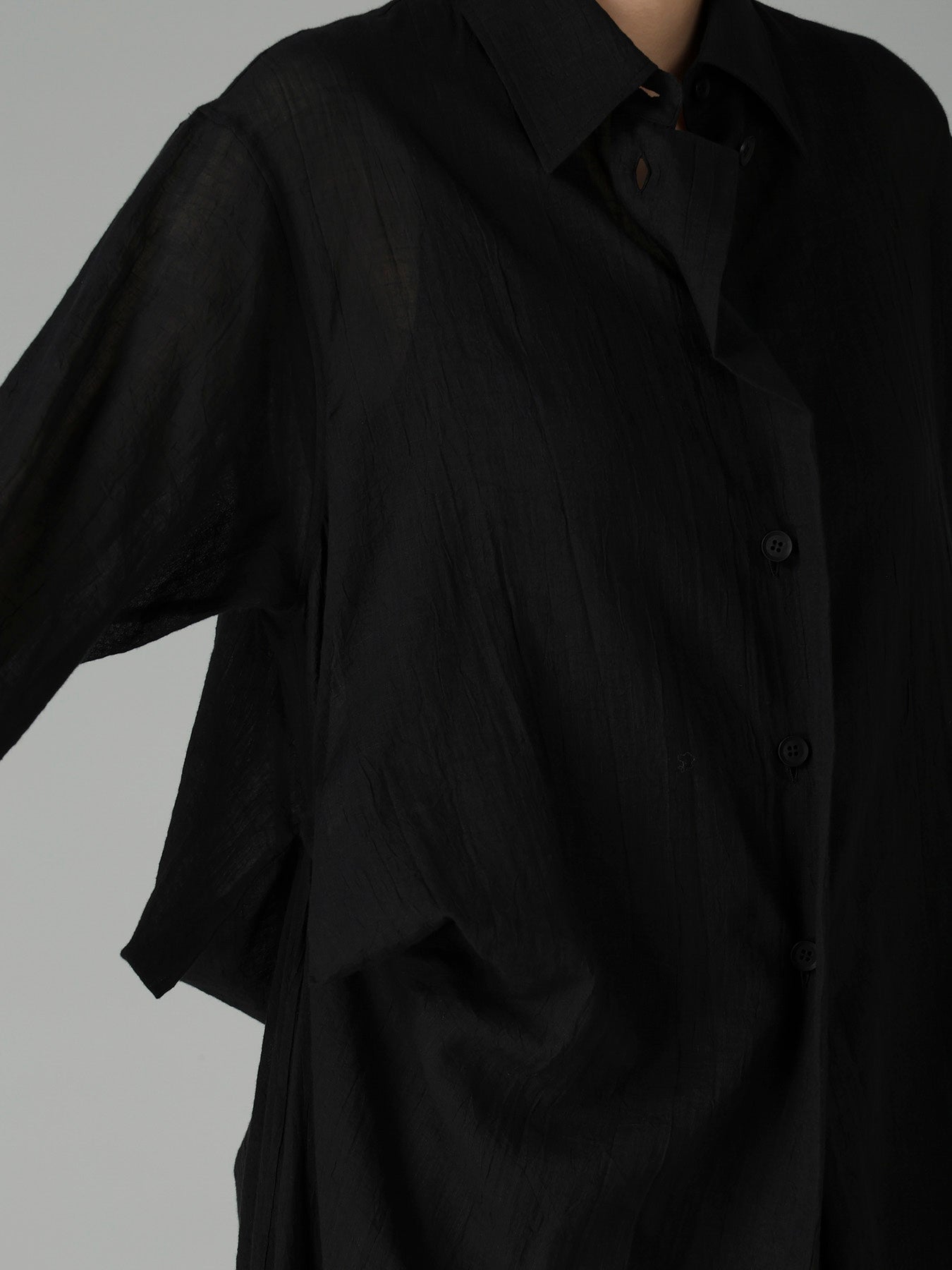 C/Li CATCH WASHER TUCK&DRAPE BLOUSE