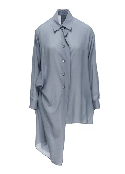 CELLULOSE LAWN TUCK&DRAPE BLOUSE