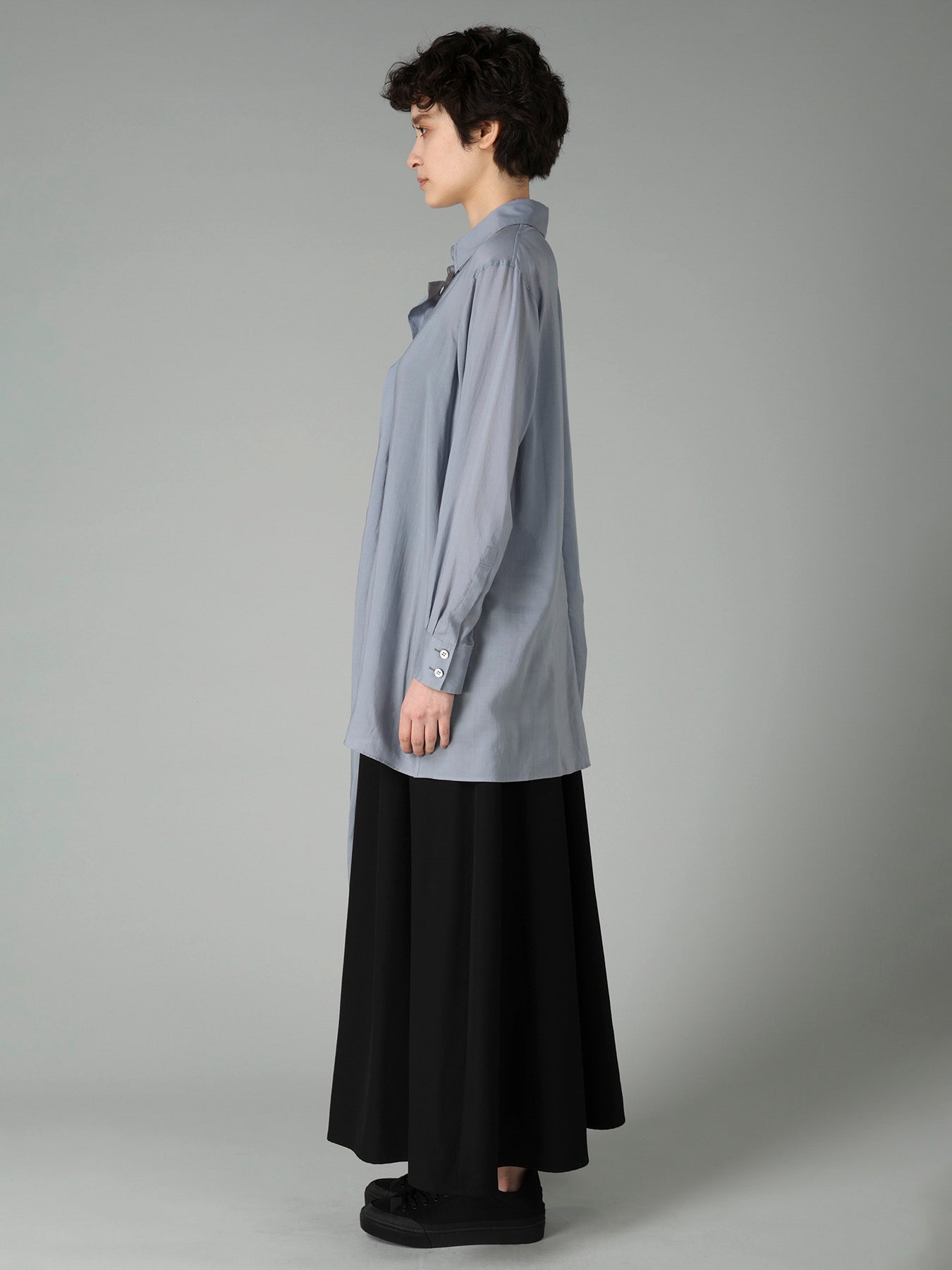 CELLULOSE LAWN TUCK&DRAPE BLOUSE