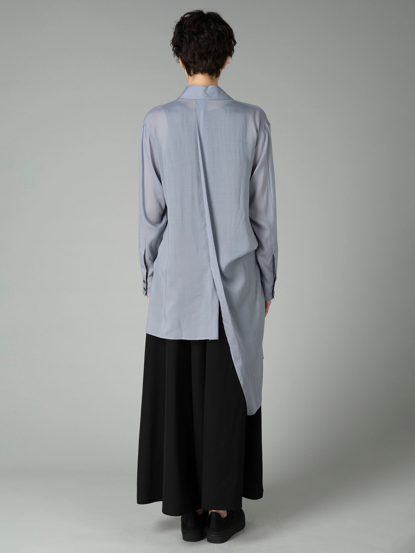 CELLULOSE LAWN TUCK&DRAPE BLOUSE