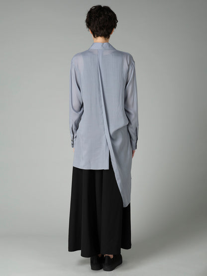 CELLULOSE LAWN TUCK&DRAPE BLOUSE