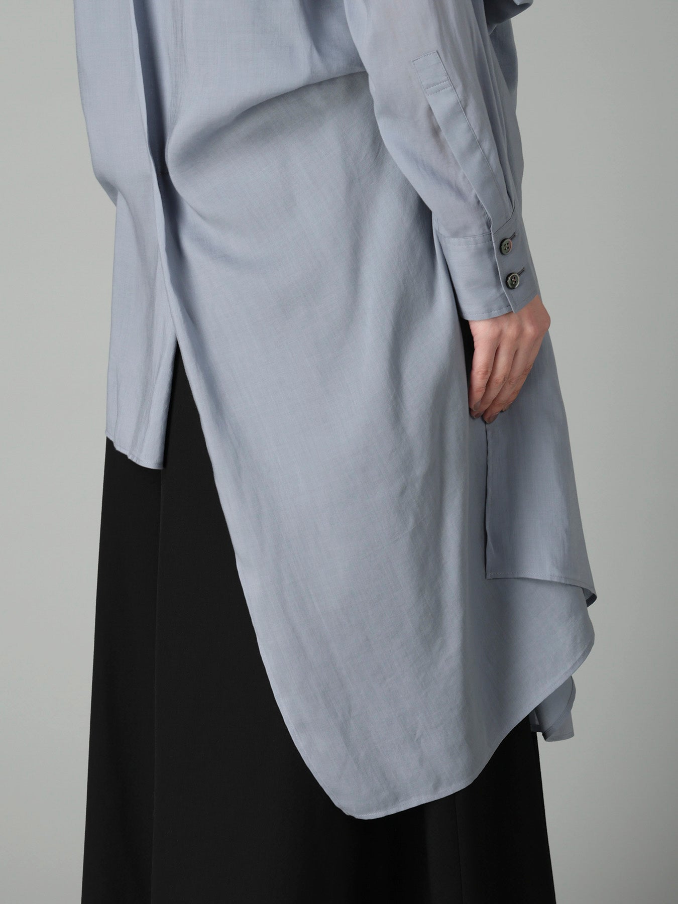 CELLULOSE LAWN TUCK&DRAPE BLOUSE