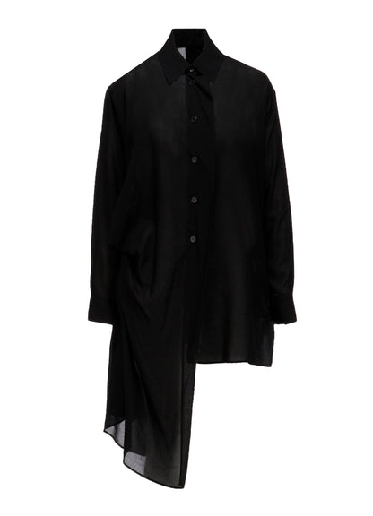 CELLULOSE LAWN TUCK&DRAPE BLOUSE