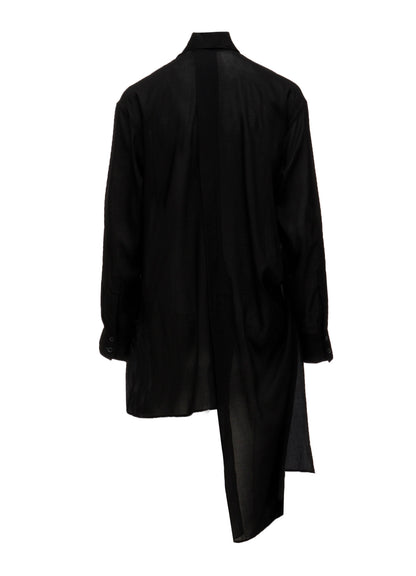 CELLULOSE LAWN TUCK&DRAPE BLOUSE