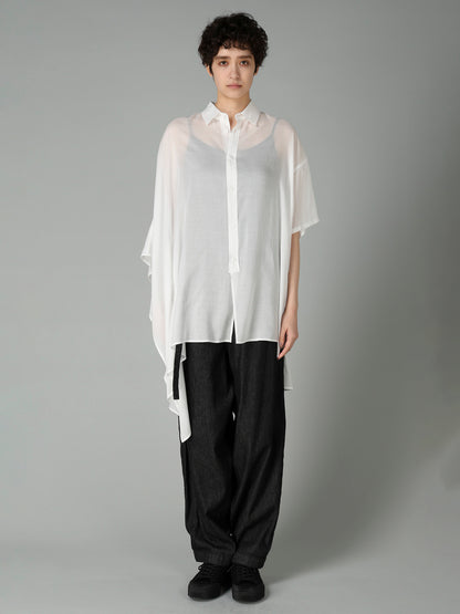 CELLULOSE LAWN R DRAPED SHIRT