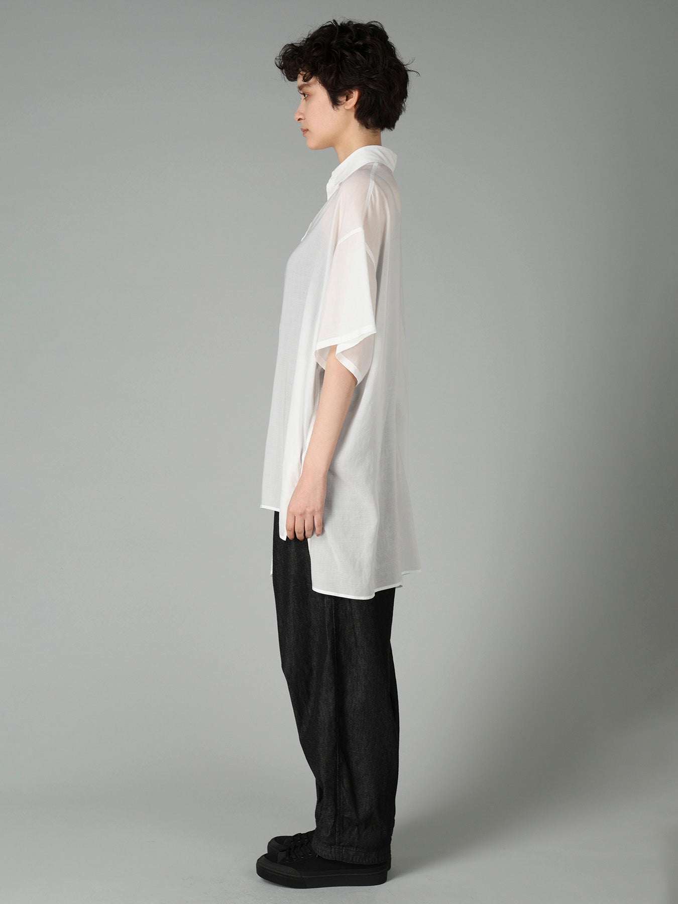 CELLULOSE LAWN R DRAPED SHIRT