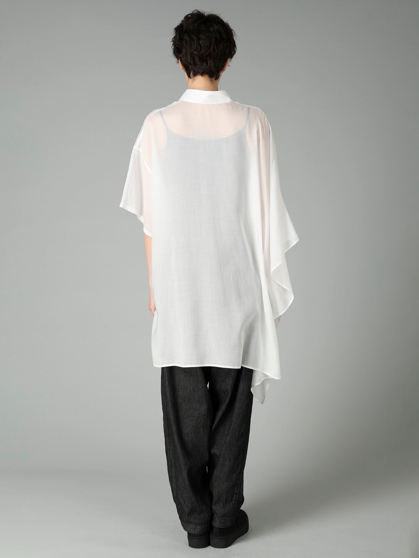 CELLULOSE LAWN R DRAPED SHIRT