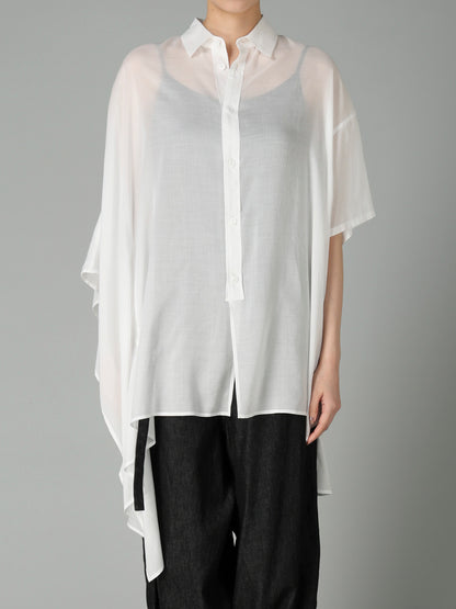 CELLULOSE LAWN R DRAPED SHIRT