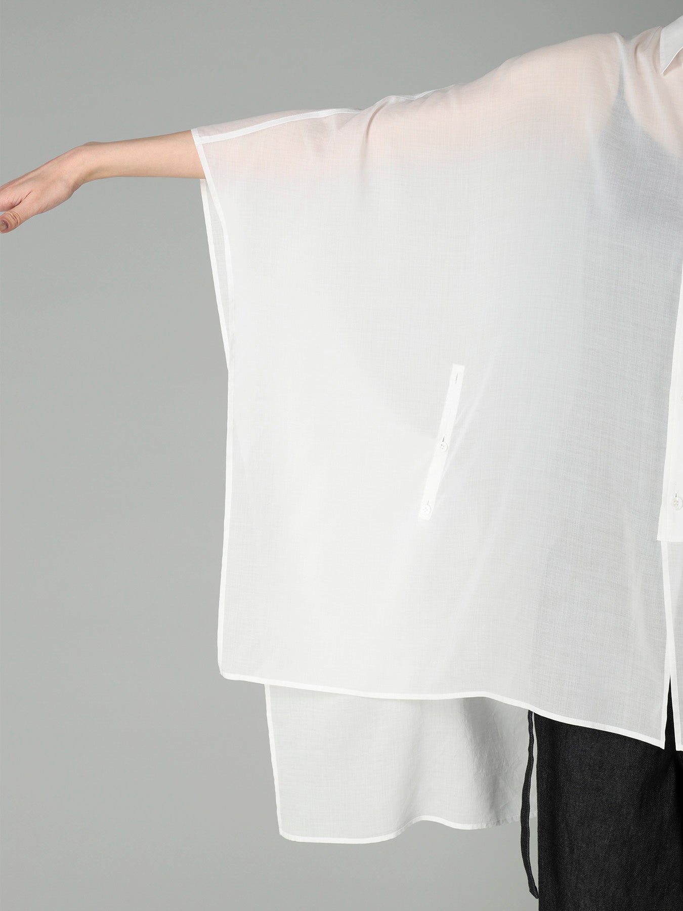 CELLULOSE LAWN R DRAPED SHIRT