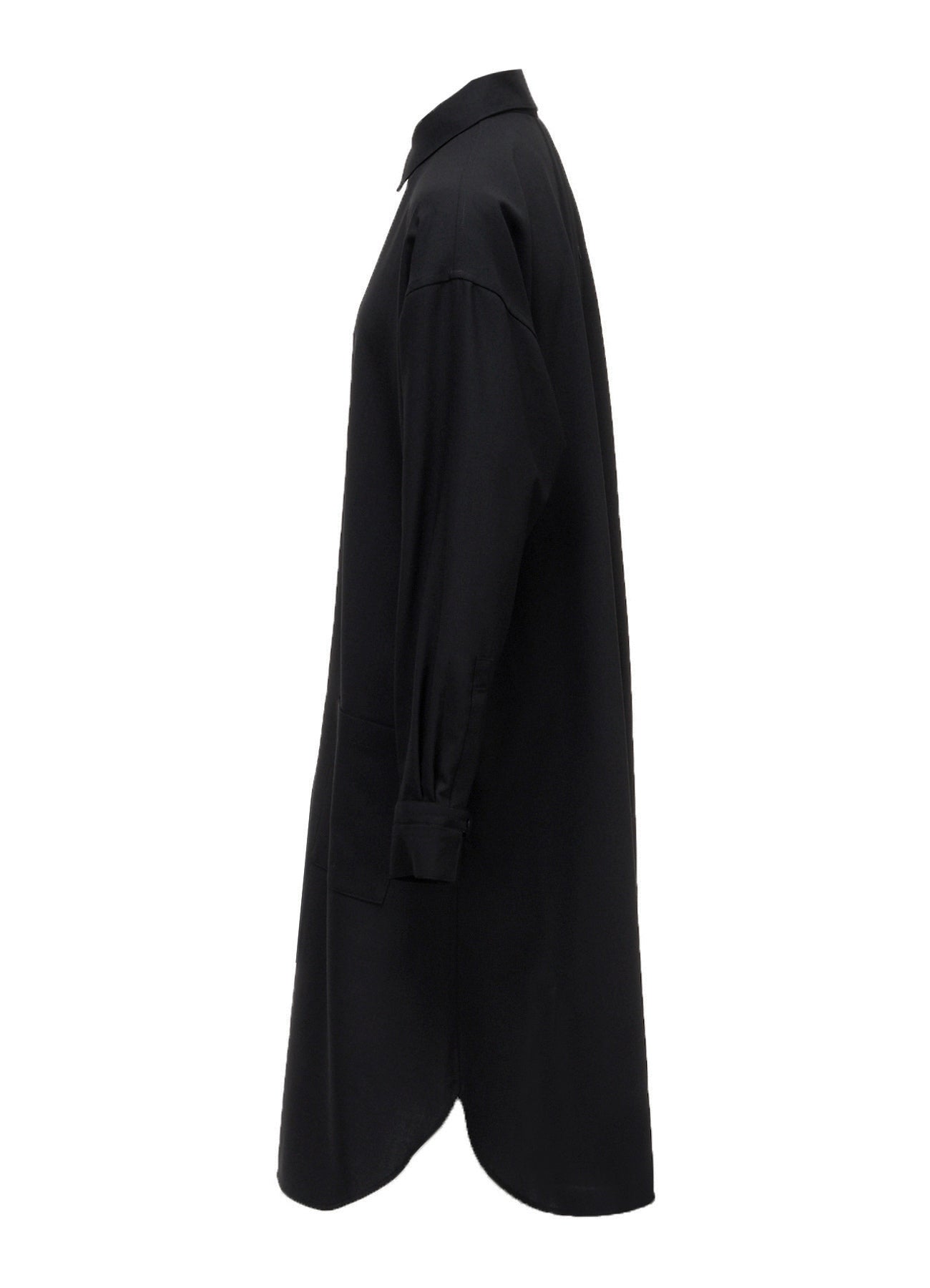 WOOL PLEATED SHIRT