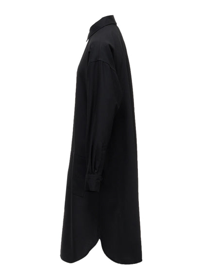 WOOL PLEATED SHIRT