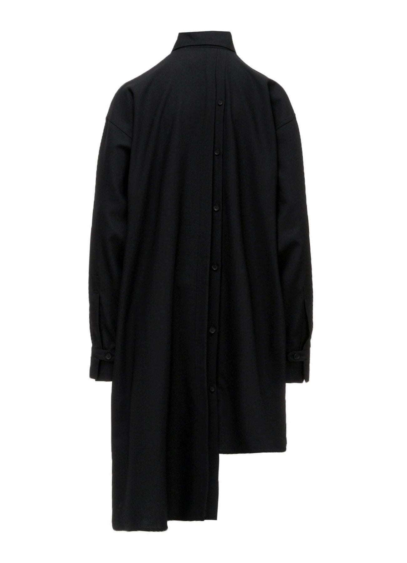WOOL PLEATED SHIRT