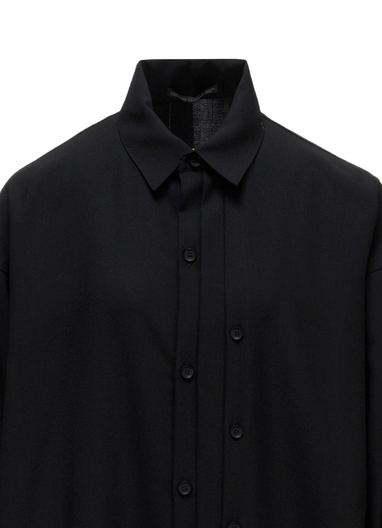 WOOL PLEATED SHIRT