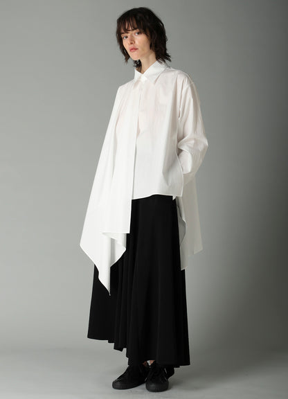 BROAD R LONG ASYMMETRIC BLOUSE